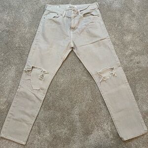Sized 30x30 Slim Tapered Ripped Jeans